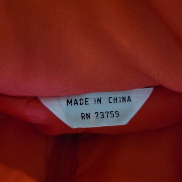 VTG Catherine Hall Jacket Womens Large Red 80s 90s Retro Puffer Winter Warm Coat - Picture 9 of 13